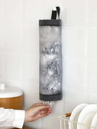 Plastic Bag Holder, Grocery Bag Holder, Hanging Storage with Hook, Organizer, Recycling Bag Holder, Trash Bags