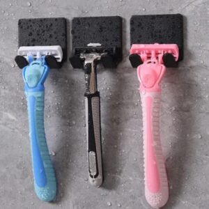 Razor Hook Storage with Adhesive, Shower, Waterproof, Strong Shower Shaver, Hook, Caddy, Bathroom, Kitchen, Wall, Organizer