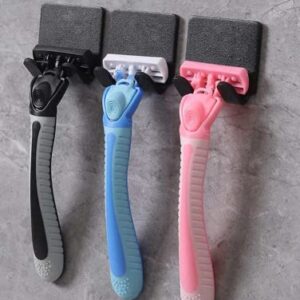 Razor Hook Storage with Adhesive, Shower, Waterproof, Strong Shower Shaver, Hook, Caddy, Bathroom, Kitchen, Wall, Organizer