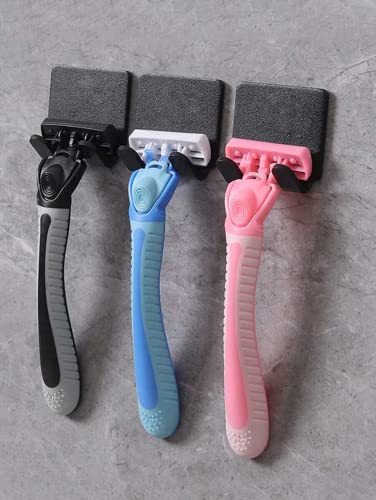 Razor Hook Storage with Adhesive, Shower, Waterproof, Strong Shower Shaver, Hook, Caddy, Bathroom, Kitchen, Wall, Organizer