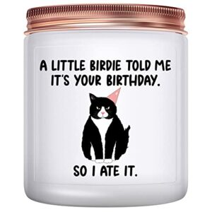 birthday gifts for women- funny birthday gifts for her wife mom grandma best friends female sister coworker girlfriend, lavender candle