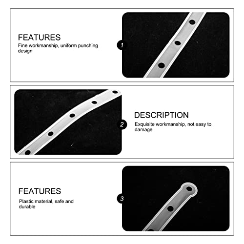 Zerodeko 20Pcs Plastic Display Hanger Strips Coordinate Plastic Clip Strip Displays Stable Hanger Connector Clothes Hanger Connector Hooks Outfit Hangers Extender Linking Hook Clips