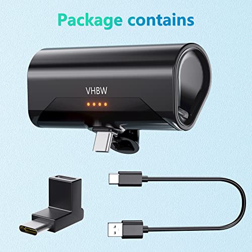 VHBW 4800mAh Battery Pack for Oculus/Meta Quest 2 and Quest, Elite Strap, Portable Power Bank for Oculus Quest 2 Accessories, Fast Charging VR Extended Battery Pack, Extra 2 Hours Playtime
