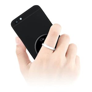 Bunker Ring Dish, Cell Phone Ring Grip Stand, 360°Rotation Metal Ring, Compatible with Most Smartphones (Orange)