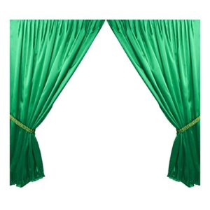 Qililandiy Satin Fabric 5 Yards Continuous 58" Wide Silky Bridal Decoration Fashion Crafts (Emerald Green)