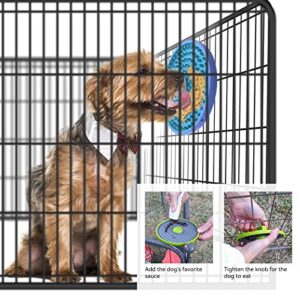 Lick Mat for Crate, Dog Cage Training Tools for Secures to Crate Peanut Butter Lick Mat for Dogs,Soothing Calming Dog Licking Mat, Dog Kennel Therapy Training Lick Pad for Boredom & Anxiety Reduction