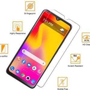 [2-Pack] Tznzxm for TCL 30 XL Tempered Glass Screen Protector,TCL 30 XL Case, TCL 30 XL Phone case, Flexible Soft TPU Scratch Resistant Non-Slip Back Cover Rubber Slim Case for TCL 30 XL (T701DL)