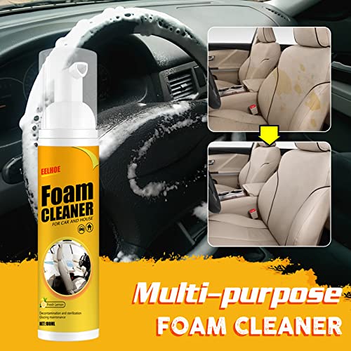 Multifunctional Car Foam Cleaner, Foam Cleaner All Purpose, Foam Cleaner for Car, Shima Foam Cleaner, Powerful Stain Removal Kit for car and House Lemon Flavor (100ml, 1pcs)