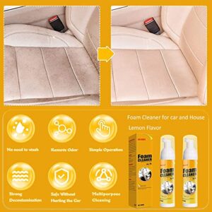 Multifunctional Car Foam Cleaner, Foam Cleaner All Purpose, Foam Cleaner for Car, Shima Foam Cleaner, Powerful Stain Removal Kit for car and House Lemon Flavor (100ml, 1pcs)