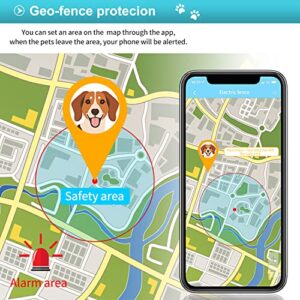 Dog GPS Tracker 4G LTE Dog Tracker 700mA Standby 7 Days GPS Tracker for Dogs Mini GPS Tracker for Dog Collar Dog Stuff 10 Hours Work Dogs Accessories (TK4G-911pro)