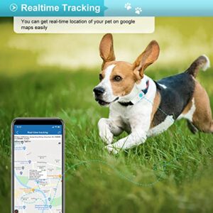 Dog GPS Tracker 4G LTE Dog Tracker 700mA Standby 7 Days GPS Tracker for Dogs Mini GPS Tracker for Dog Collar Dog Stuff 10 Hours Work Dogs Accessories (TK4G-911pro)