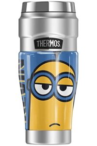 thermos minions official kevin blue stainless king stainless steel travel tumbler, vacuum insulated & double wall, 16oz