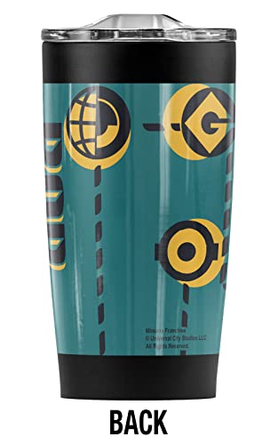 Logovision Minions OFFICIAL Bob Green Stainless Steel 20 oz Travel Tumbler, Vacuum Insulated & Double Wall with Leakproof Sliding Lid