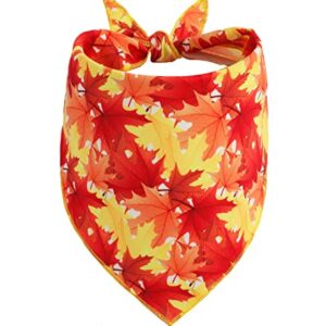 Fall Dog Bandana, Festival Pets Scarf for Thanksgiving Daily Use in Autumn