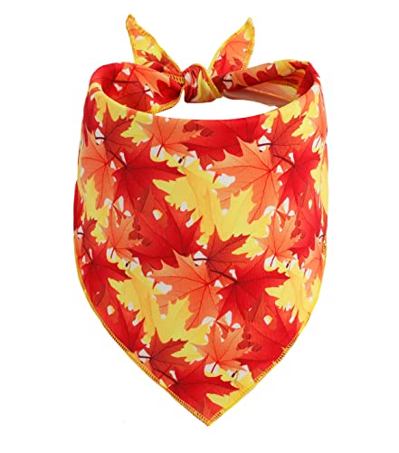 Fall Dog Bandana, Festival Pets Scarf for Thanksgiving Daily Use in Autumn