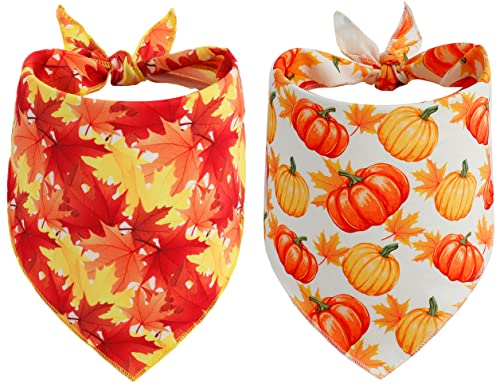 Fall Dog Bandana, Festival Pets Scarf for Thanksgiving Daily Use in Autumn