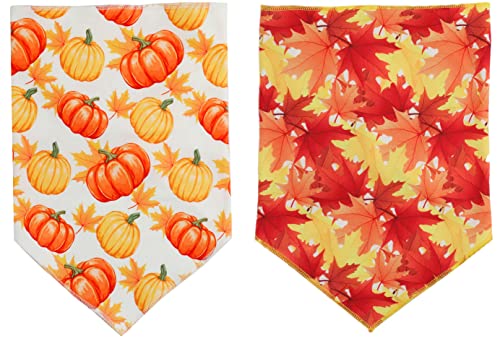 Fall Dog Bandana, Festival Pets Scarf for Thanksgiving Daily Use in Autumn