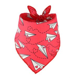 2 Pack Valentine's Dog Bandana, Puppy Valentine Scarfs for Small Dogs Cats