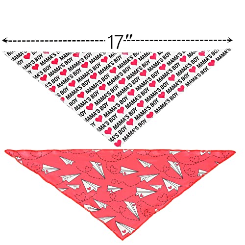 2 Pack Valentine's Dog Bandana, Puppy Valentine Scarfs for Small Dogs Cats