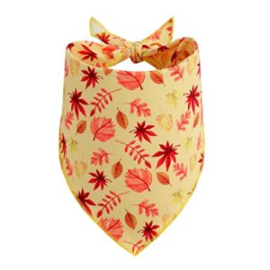 2 Pack Fall Thanksgiving Dog Bandanas Bibs Triangle Puppy Scarf Bibs Dog Kerchief Set Dog Bandana for Dogs Cat Pet