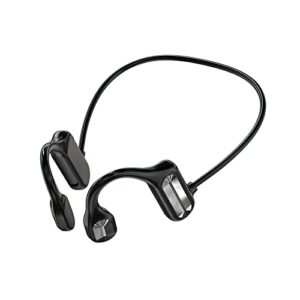 urban nirvana premium bone conduction open-ear sport headphones - sweat resistant earphones for workouts and running with deep base (black-04), pack of 1