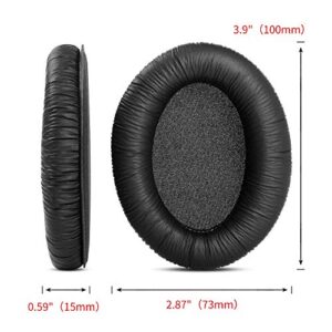 YDYBZB HD206 Ear Pads Ear Cushions Earpads Pillow Covers Replacement Compatible with Sennheiser HD206 HD 206 Headphones Wrinkled Leather