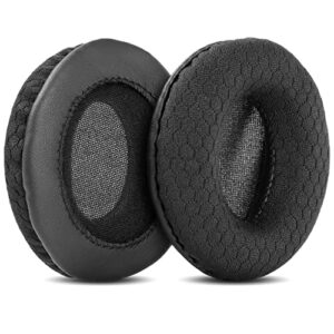 ydybzb ear pads cushions earpads foam pillow replacement compatible with jvc ha-nc250 ha nc250 ha-nc260 ha nc260 headphones (black fabric)