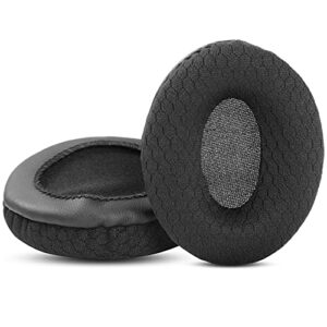 YDYBZB Ear Pads Cushions Earpads Foam Pillow Replacement Compatible with JVC HA-NC250 HA NC250 HA-NC260 HA NC260 Headphones (Black Fabric)