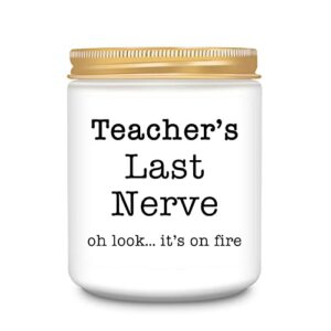 teacher appreciation gifts, best teacher gifts for women, funny teacher christmas gifts, birthday gifts, retirement gifts, thanksgiving gifts for teachers, lavender scented candles