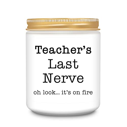 Teacher Appreciation Gifts, Best Teacher Gifts for Women, Funny Teacher Christmas Gifts, Birthday Gifts, Retirement Gifts, Thanksgiving Gifts for Teachers, Lavender Scented Candles