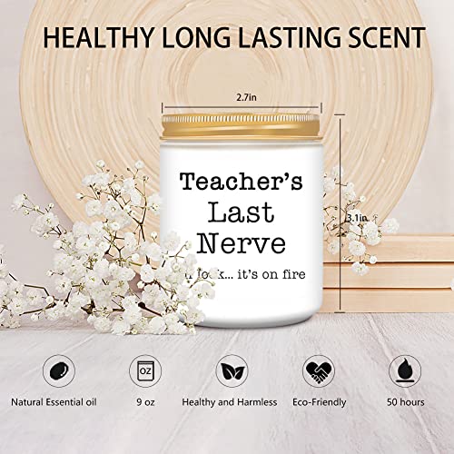 Teacher Appreciation Gifts, Best Teacher Gifts for Women, Funny Teacher Christmas Gifts, Birthday Gifts, Retirement Gifts, Thanksgiving Gifts for Teachers, Lavender Scented Candles