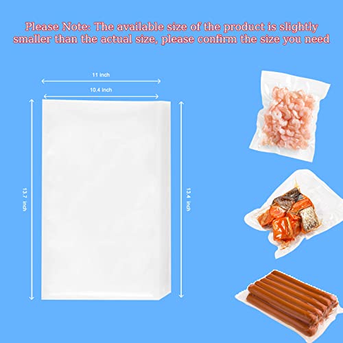 Gagedecy 100 Counts 7x10 inch Food Vacuum Sealer Bags,BPA Free,Airtight Food Storage and Sous Vide,Commercial Grade Meal Prep PreCut Bags,Compatible with Vac Sealer