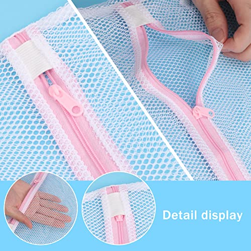 Delicates Laundry Bags, Wayzton Bra Mesh Wash Bag for Underwear, Lingerie, Bra, Pantyhose, Sock, Shoe, Use Automatic Locking Zipper, Travel Organizer Net Bags