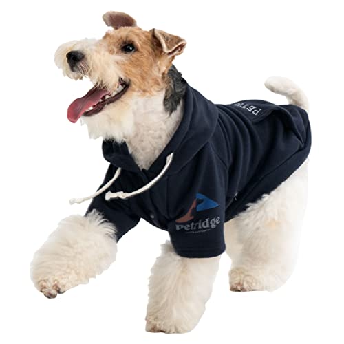 Petridge Dog Hoodie Sweatshirt Warm and Soft for Small Medium Large Dogs (X-Large Navy)