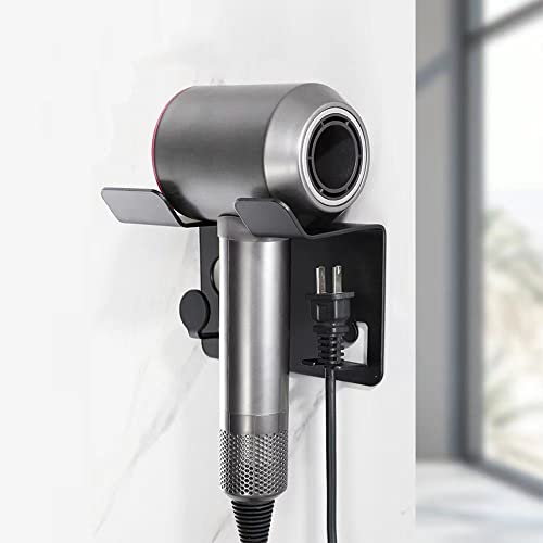 Hair Dryer Holder, Wall Mount Holder for Dyson Supersonic Hair Dryer - Blow Dryer Holder for Supersonic, Nail-Free to Install Self Adhesive - Hair Dryer Storage Stand for Bathroom Barbershop Gift