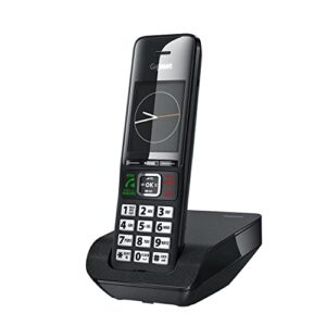 gigaset comfort 552 - elegant cordless phone for dect base - made in germany - hands-free function - big phone book, titanium-black