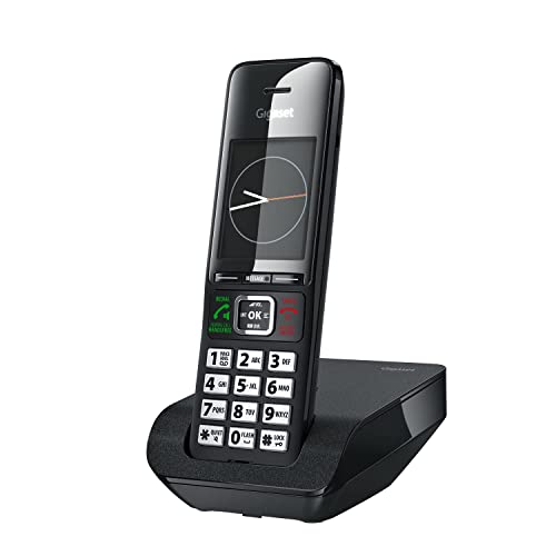 Gigaset Comfort 552 - Elegant Cordless Phone for DECT Base - Made in Germany - Hands-Free Function - Big Phone Book, Titanium-Black