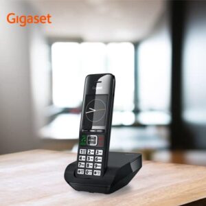 Gigaset Comfort 552 - Elegant Cordless Phone for DECT Base - Made in Germany - Hands-Free Function - Big Phone Book, Titanium-Black
