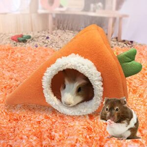 Guinea Pigs Bed Large Space Non-Sticky Hair Cave House Hamster Hedgehog Pet Bed House Compatible with Chinchilla S