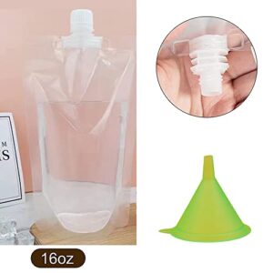 NAICHA Reusable Pouches flask kit Bags plastic flask bag Liquor Bags Juice Pouches Convenient Drinking Water Bags For Camping Seed Storage Bags