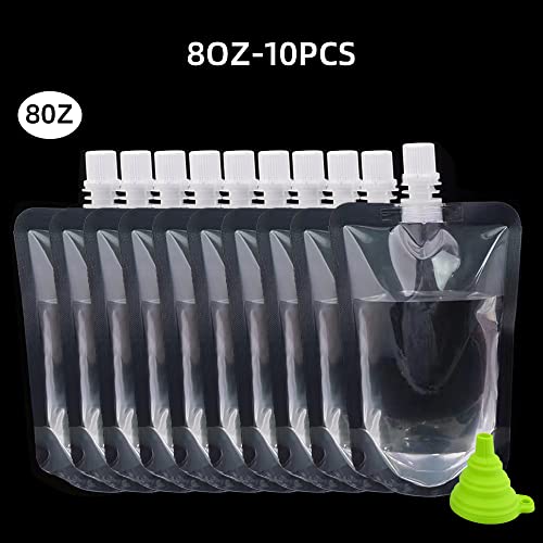 NAICHA Reusable Pouches flask kit Bags plastic flask bag Liquor Bags Juice Pouches Convenient Drinking Water Bags For Camping Seed Storage Bags