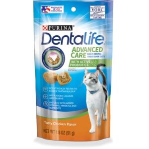 Aurora Pet Cat Treats Variety Pack (6) Dentalife Dental Treats Bundle: 3 Tasty Chicken, 3 Savory Salmon (1.8 oz Each) Plus AuroraPet Catnip Toy (Assorted)