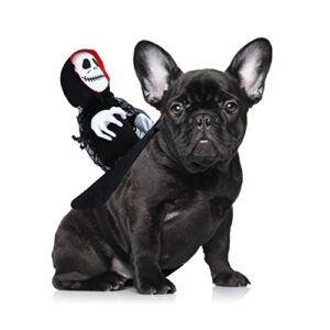 Fiestatime Scary Dog Halloween Costumes Ghost -Horror Pet Clothes Halloween Costume for Dogs Medium