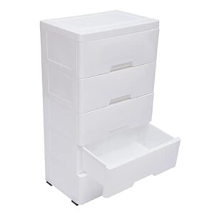 Miumaeov Plastic Drawers Dresser,Storage Cabinet with 5 Drawers, Closet Drawers Tall Dresser Organizer,Vertical Clothes Storage Tower,Home Furniture for Home Office, Hallway Entryway