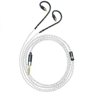 gucraftsman 5n ofc silver plating+graphene mixed braid earphone replacement cables for akg n30 n40 n5005 (3.5mm stereo plug)