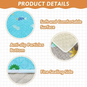 BNOSDM 3 Pcs Guinea Pig Cage Liners Washable Hamster Fleece Bedding Anti-Slip Reusable Bunny Pee Pads Super Absorbent Mats for Small Animals Rabbits Chinchilla Hedgehog