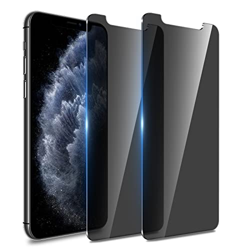 WHPXJY for [2 Pack] Privacy Screen Protector for iPhone 11 Pro Max & iPhone Xs Max Anti-Spy Shatterproof 9H Tempered Glass Film Anti-Scratch Bubble Free (NOT for iPhone 11)