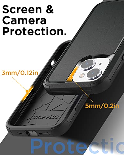 AICase for iPhone 14 Case(6.1") Case,Heavy Duty 3-Layer Rugged Pocket-Friendly Phone Case,Durable Military Grade Protection Shockproof/Drop Proof/Dust-Proof Protective Cover for iPhone 14 Case 6.1"