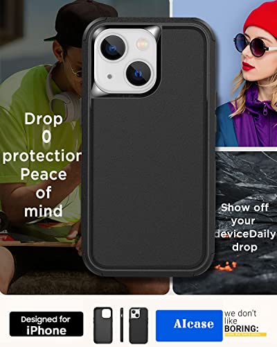 AICase for iPhone 14 Case(6.1") Case,Heavy Duty 3-Layer Rugged Pocket-Friendly Phone Case,Durable Military Grade Protection Shockproof/Drop Proof/Dust-Proof Protective Cover for iPhone 14 Case 6.1"