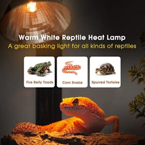 Briignite G9 Heat Lamp Bulbs for Reptile, Mini Reptile Light, Dimmable G9 Mini Heat Bulb Warm White 50W, 2 Pin Base UVA Reptile Heat Lamp, Bearded Dragon Gecko Turtle Lizard, 2 Pack